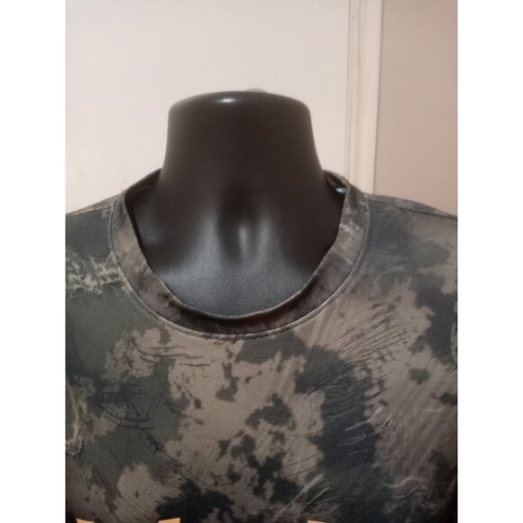 Huk Fishing T-Shirt Mens Large L Brown Camo Performance Short Sleeve UPF Stretch - Picture 4 of 13